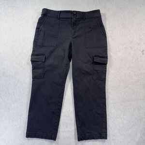 Loft Outlet Straight Crop Chino Cargo Pants Womens Size 12 Navy